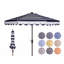 Parasol de marché Natalee de 108 po à bord festonné et à toit inclinable-714684201