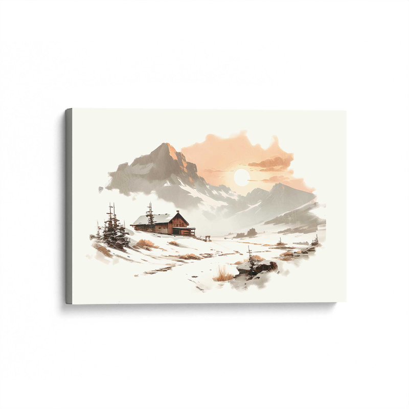 «Winter's Quiet Refuge I», reproduction sur toile, H 12 po x l 18 po x P 1,25 po, Toile tendue
