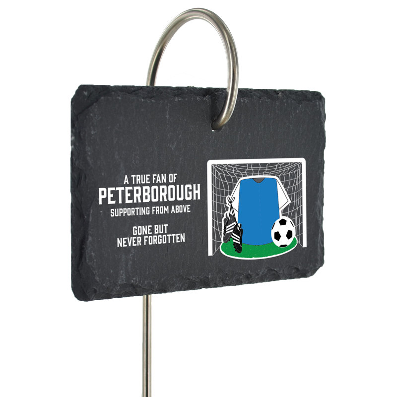 Birbal Peterborough Fan Football Slate Grave Marker Memorial Plaque