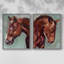 «Paint by Number Horse I», reproduction encadrée de qualité supérieure - prête à être accrochée - aucun clou requis - aucun clou requis-1383174647-1383174639