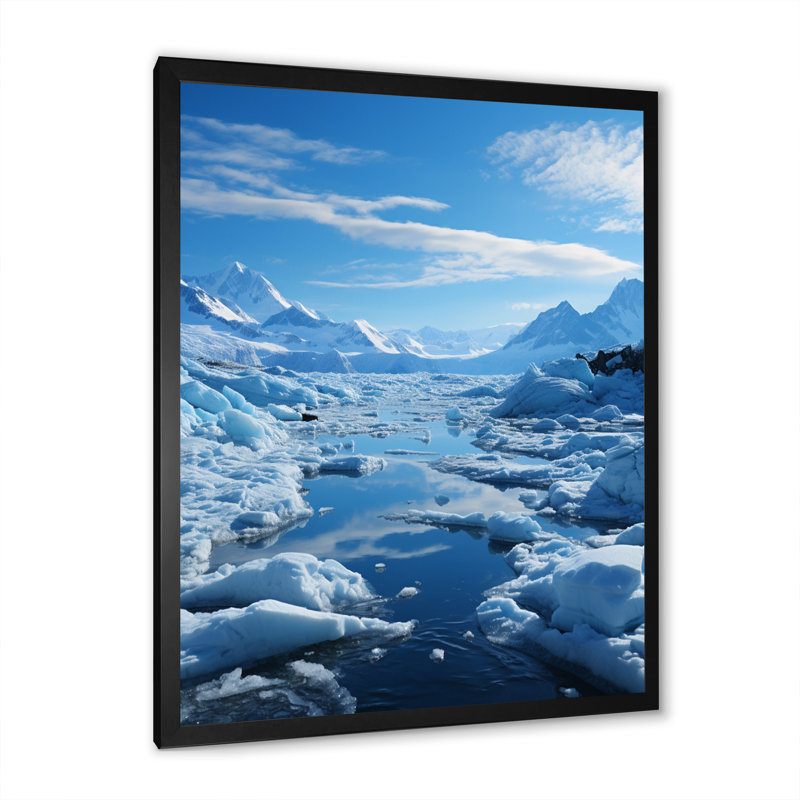 Paysage et nature, impressions sur toile, H 32 po x l 16 po x P 1 po, Cadre photo noir