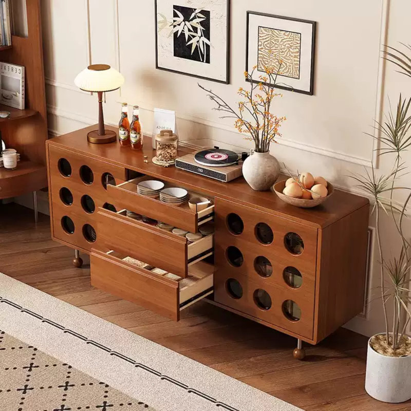 Retro-Style Designed Sideboard, 29.53" H x 59.06" W x 15.75" D