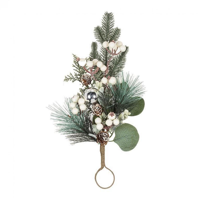 Pine, Eucalyptus & Berries Teardrop Swag