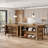 Farmhouse Kitchen Island With Storage Shelves, 55 Inch Island Table With Large Countertop-1911726104