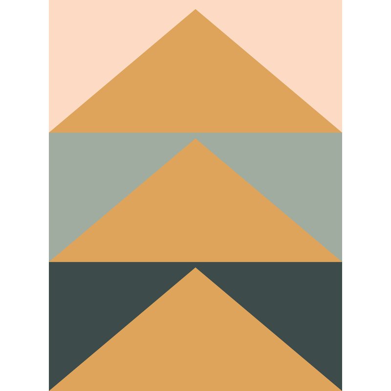 Triangles par Beth Vassalo - cadre photo, Toile tendue, H 32 po x l 24 po