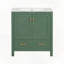 Bathroom Vanity With Single Sink Under Counter Sink Storage Cabinet 2 Doors 1 Drawer Soft Closure Multifunctional Storage