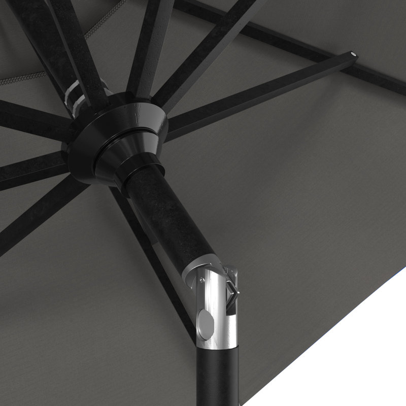 Parasol de marché 90 po Nalysa, Toile gris anthracite Sunbrella®