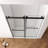 56"-60"W X 76"H Frameless Design Shower Door  - Double Sliding Opening Shower Door  - 3/8'' (10Mm) Clear Tempered Glass Shower Enclosure Door With Square Rail,Double Side Easy Clean Coat-122071565