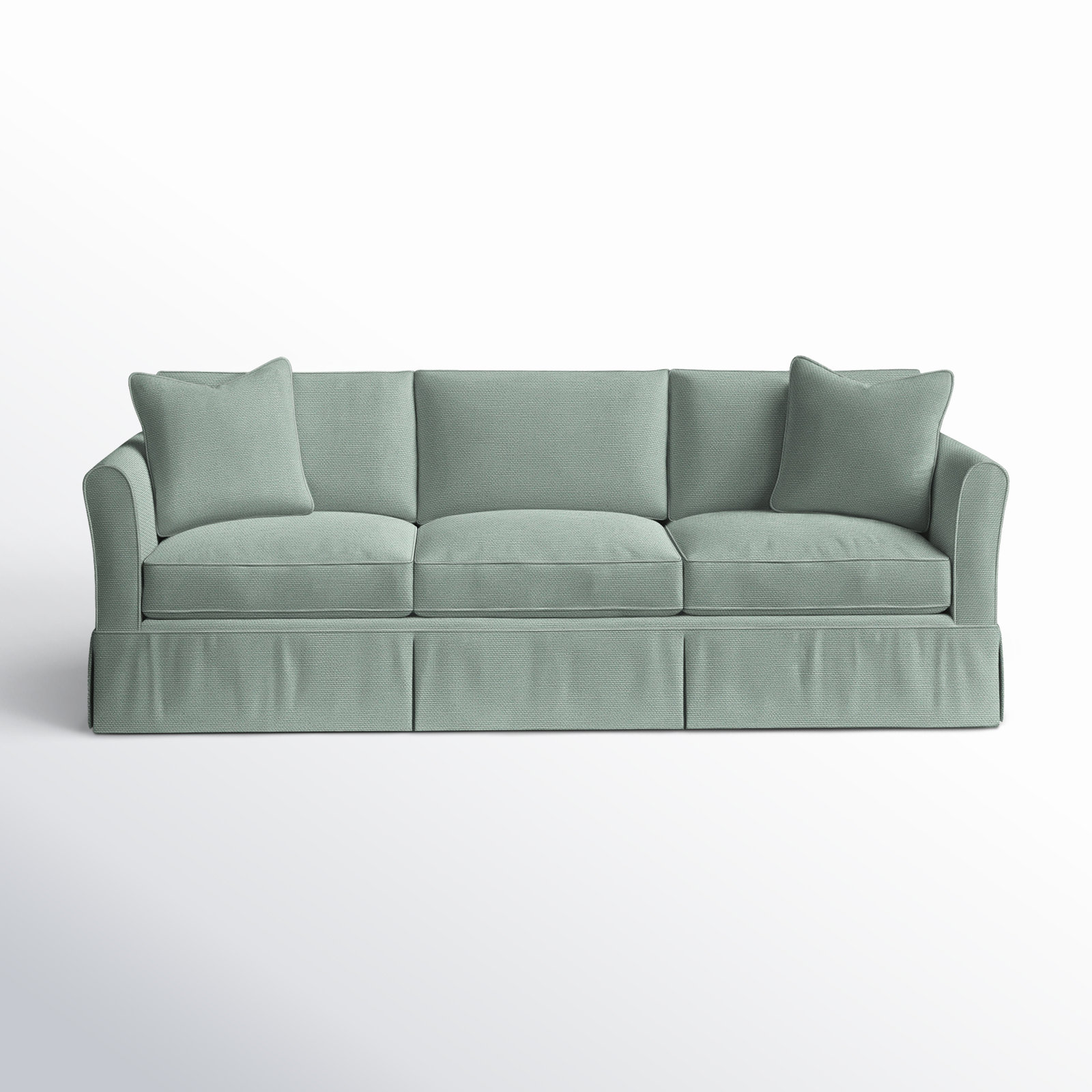 Shelby 82'' Upholstered Sofa, Bayou Spray Canvas