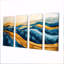 Jaune méditerranéen, oliveraies, paysage I - ensemble de reproductions d'art mural abstrait-1225502664