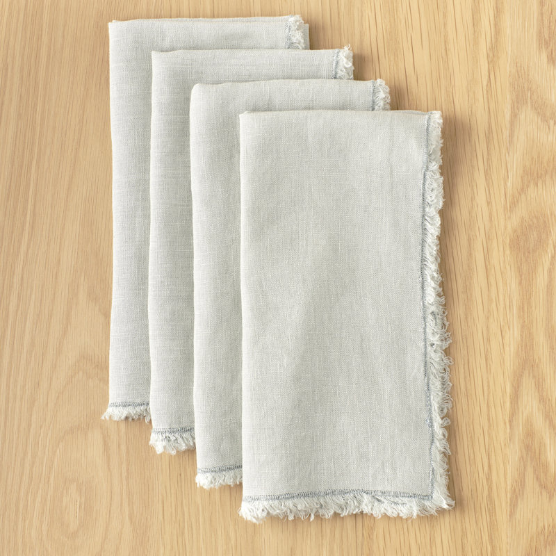 Serviette Zadia, Bleu gris