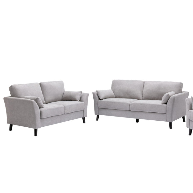 Ensemble de salon canapé moderne en tissu tissé