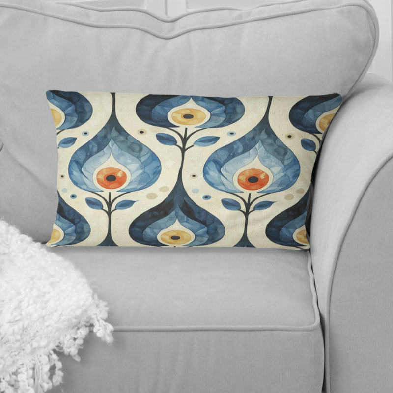Coussin lombaire orange Midcentury Charm I - Midcentury