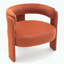 Fauteuil simple en velours - Pieds en bois - Pieds réglables-416252432