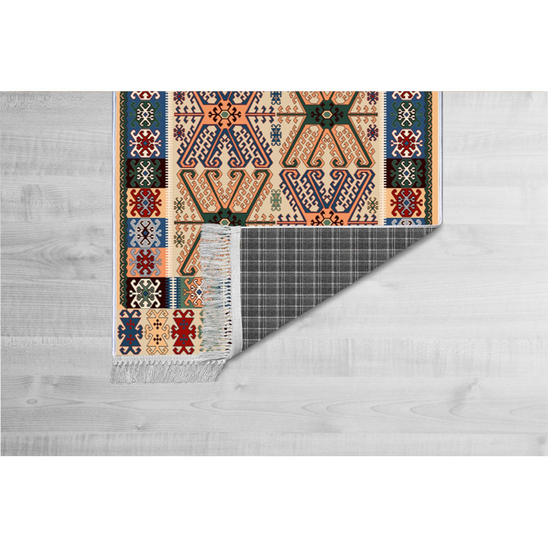 Luxurious Velvet Area Rug, 5.2 x 7.5 ft | 100% Velvet Fabric, 100% Cotton Sole, 0.4 in Pile Height | Antibacterial, Non-Slip, Machine Washable | Elegant 3D Digital Print, Perfect for Living Room & Bedroom Décor