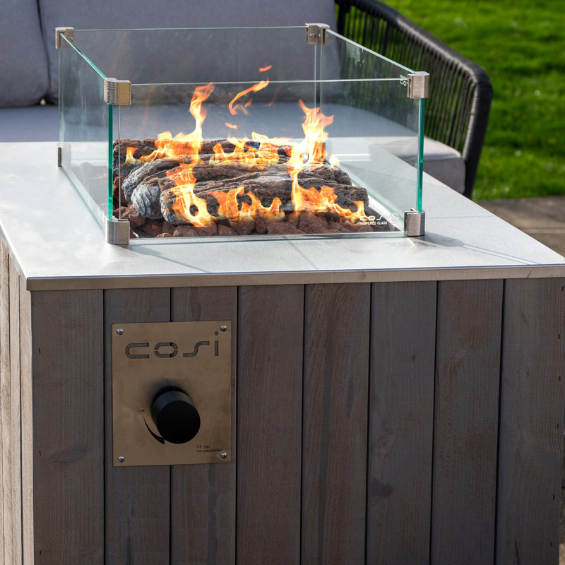 Lisa Square Propane Smokeless Fire Pit