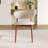 Amberly 5/7 Pieces Mid-Century Round Solid Wood Dining Table Set with Cushioned Chair-693333205-682626308-677639989