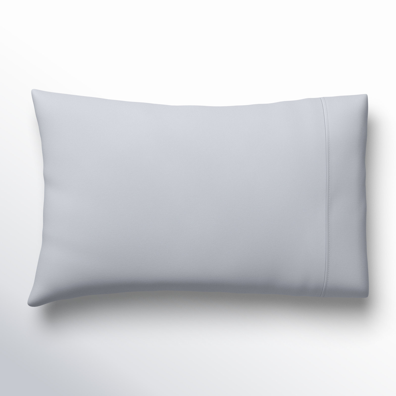 Coyer Classic Cotton Percale Pillowcase Set, Standard - 2 Standard Pillowcases, Stormy Blue