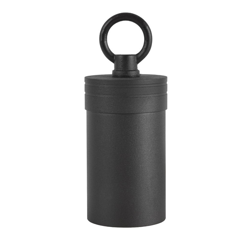 Black Aluminum LED Cylinder Pendant Light with Philips Bulb