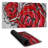 Abstract red roses - 15.75"x31.50" Desk mat