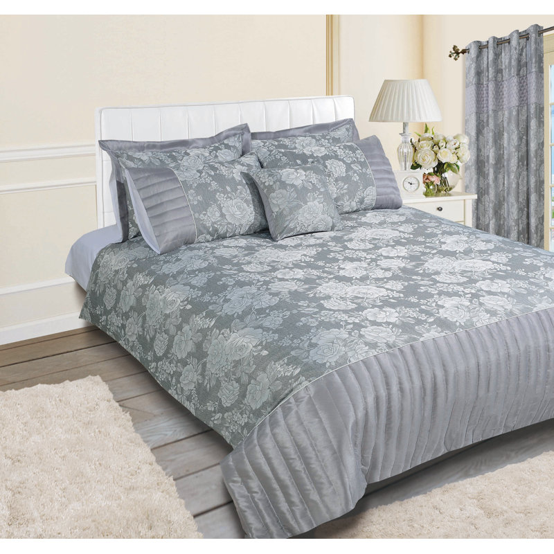 Crawfordsland Floral Duvet Cover with Pillowcases Included, Single - 1 Standard Pillowcase, Cream/Light Brown