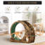 4-in-1 Indoor Cat Exercise Wheel, Quiet Large Running Wheel with Scratching Pad and Play Roller for Active Cats-548497813-548497814