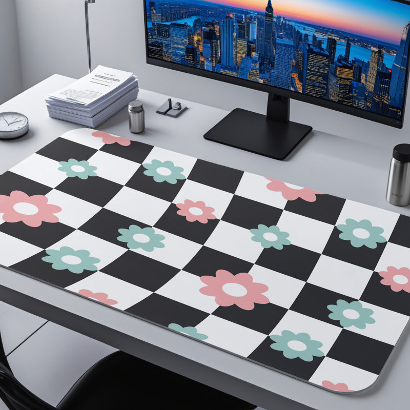 Polyester Desk Pad, 31.5x15.5
