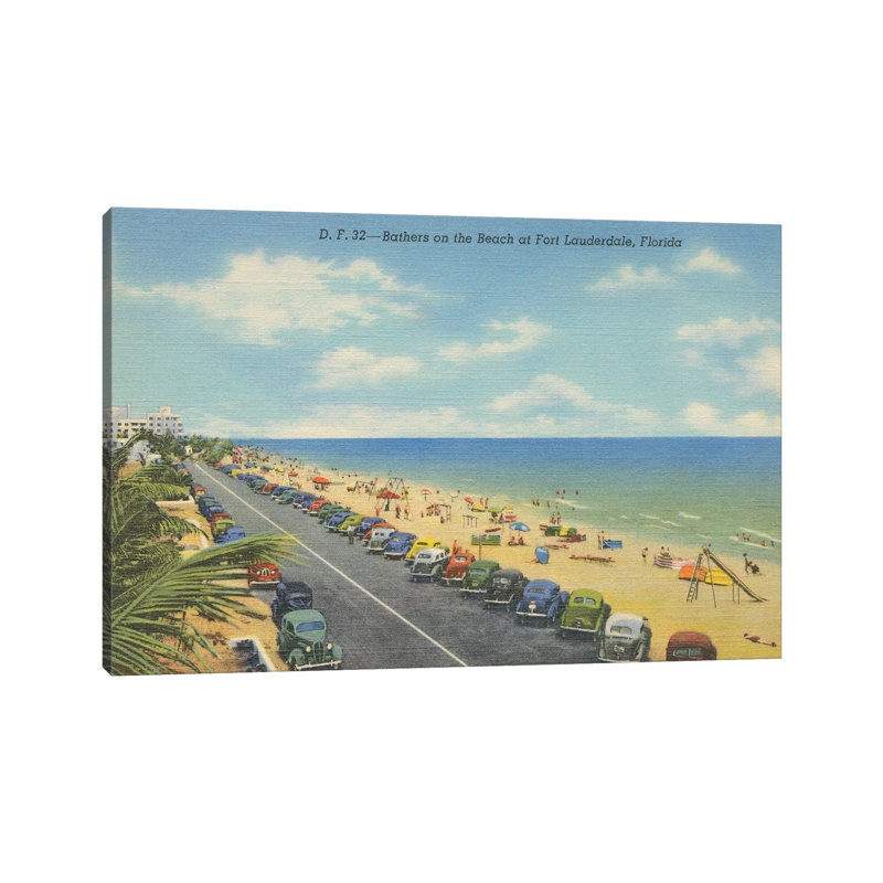 Beach Postcard II - Wrapped Canvas Gallery-Wrapped Canvas Giclée, 101.6 cm H x 66.04 cm W x 3.175 cm D