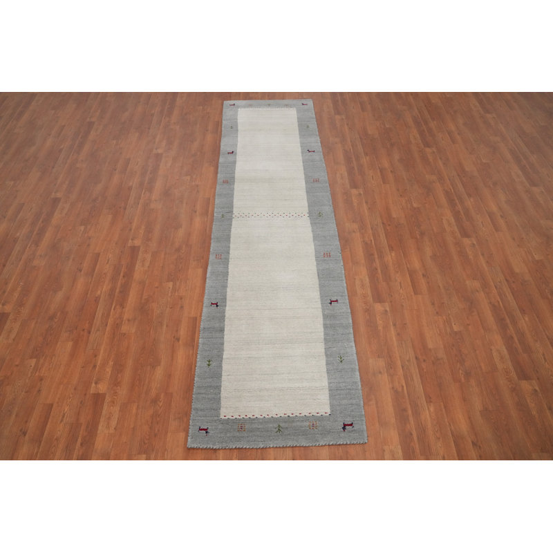 Tapis de couloir tribal style Gabbeh fait à la main 3 x 10