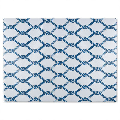 Chainlink Rope Glass Chopping Board