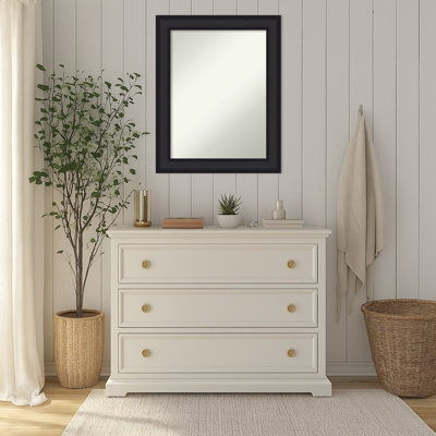 Miroir mural en bois non biseauté Oliver