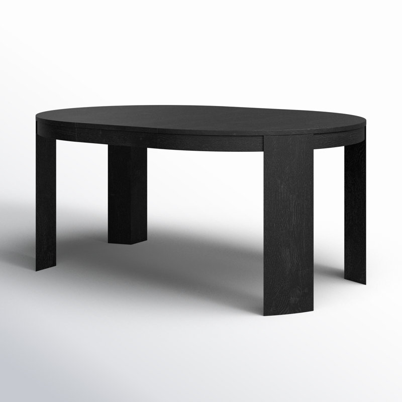 Table de salle à manger extensible 48 po Payton, Noir, noir, noir, noir