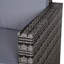 Gennett 130cm Wide Wicker Patio Sofa with Cushions