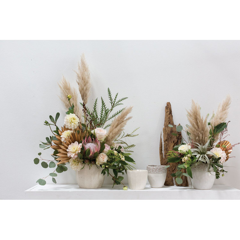 Pot à fleurs en céramique Christi Bona, H 4,5 po x l 5 po x P 5 po