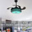 Gracy 43"golden Colorful Bluetooth Invisible Fan Light-1385775777