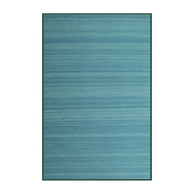 Tapis contemporain vert mer