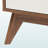 Waverly 3-Drawer With Cut-Out Handles Brown & White Nightstand, 24.7" H X 16.5" W X 15.47" D