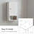 FRALIMK Wall Mounted Bathroom Cabinet, Hanging Medicine Cabinet with Louvered Door-943909165