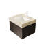 Meuble-lavabo flottant avec comptoir en pierre travertin et lavabo en céramique Roma-129220602-129220604