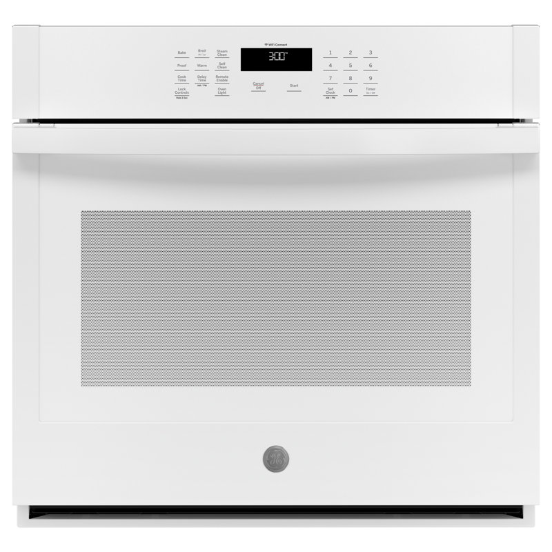 GE Smart Appliances Smart Built-in Self-Cleaning Electric Single Wall Oven, White