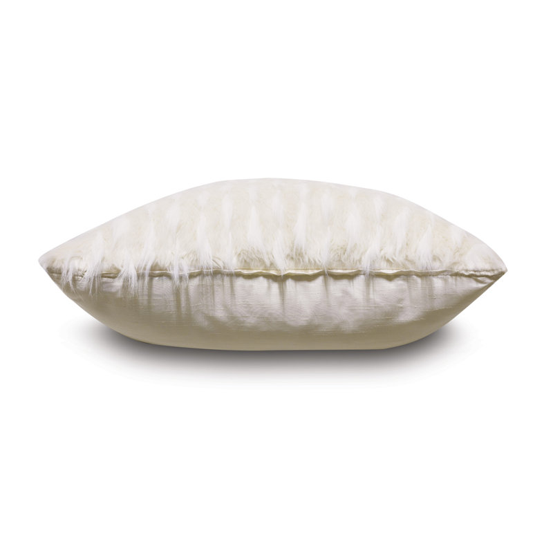 Geode Luxe Abstract Faux Fur Reversible Throw Pillow