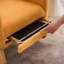 Chaise berçante avec repose-pieds à haut dossier-556794758