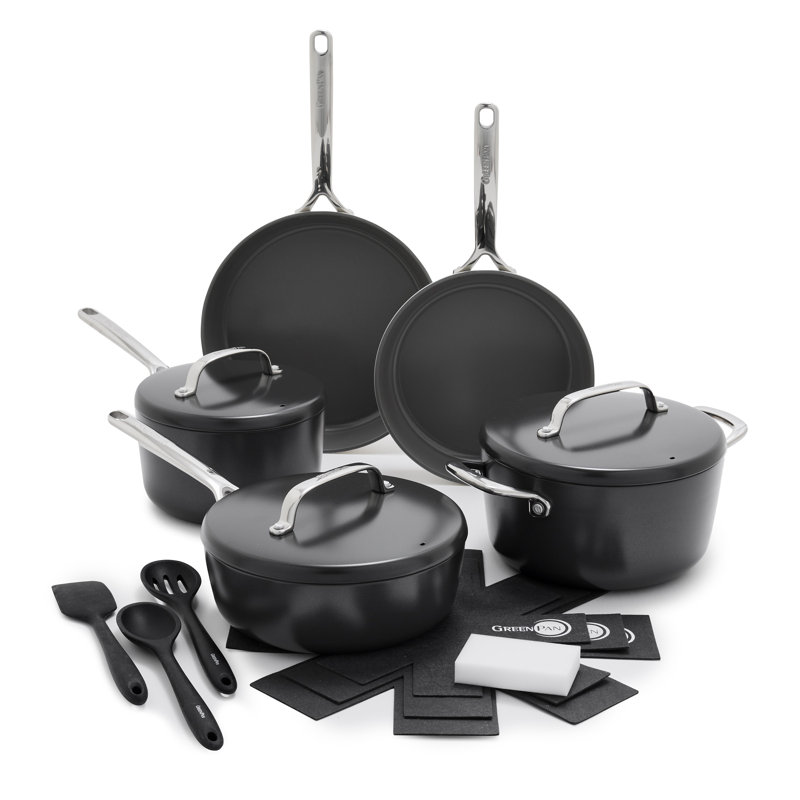 GreenPan GP5 Cocoa Aluminum Nonstick 15-Piece Cookware Set