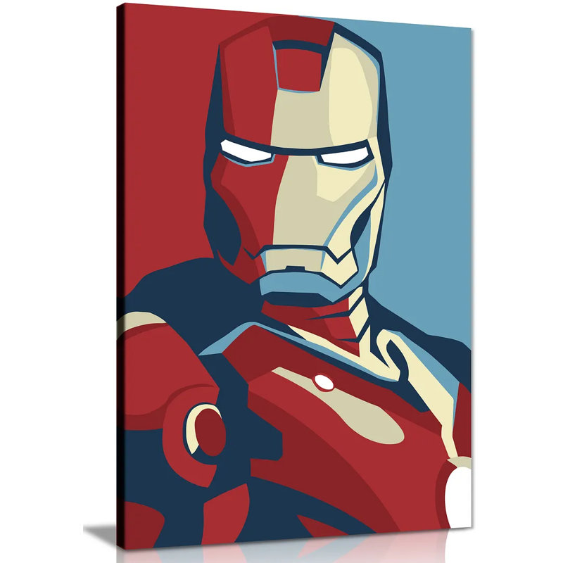 Iron Man - Wrapped Canvas Print, 31cm H x 20cm W