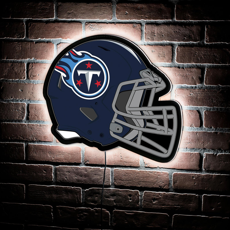 Enseigne murale lumineuse NFL à DEL pour casque, Titans du Tennessee