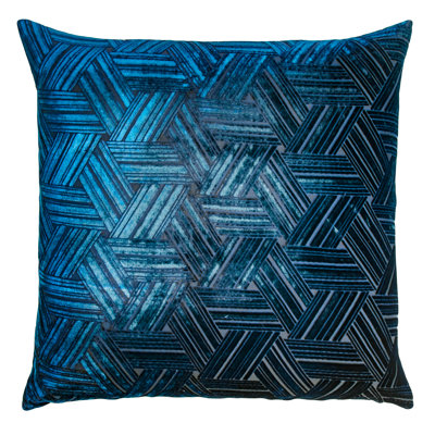 Entwined Square Velvet Pillow Cover & Insert