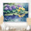 Imina hortensias et lys par le lac II - hydrangées grand art mural