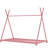 Metal House Platform Bed with Triangle Structure-888284925