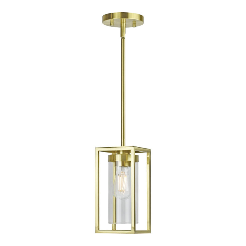 Mini-luminaire suspendu Frame DEL - Luminaire suspendu à hauteur réglable avec ampoule DEL à intensité variable Triac - Plafonnier à DEL à fixation en surface