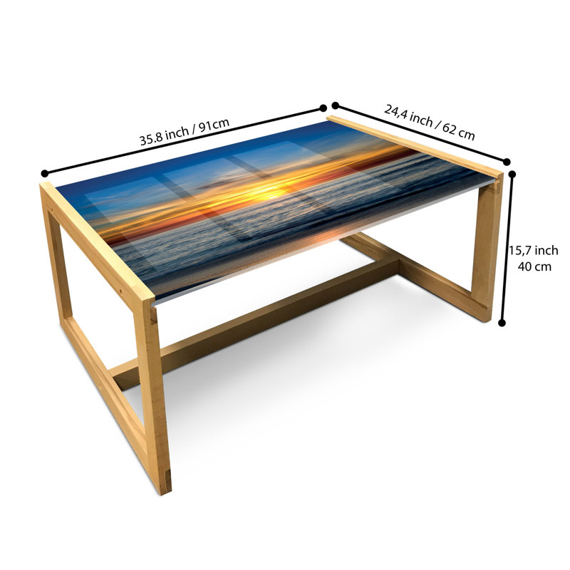 Jaimelynn Sled Coffee Table, 90cm H x 62cm W x 40cm D
